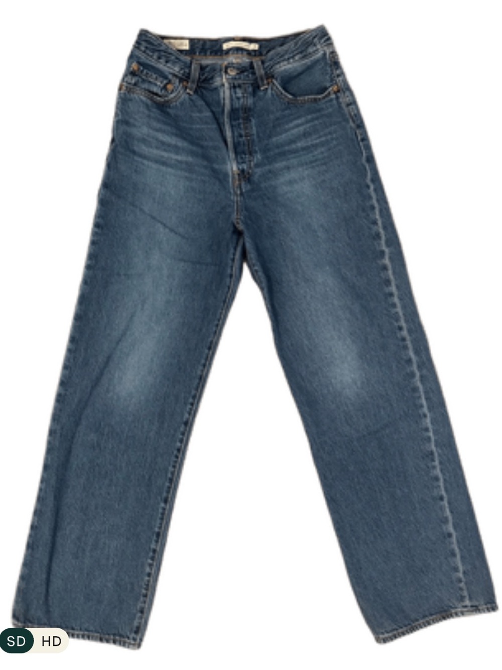 Levi's Ribcage Straight Ankle Women's Jeans - Medium Blue Wash